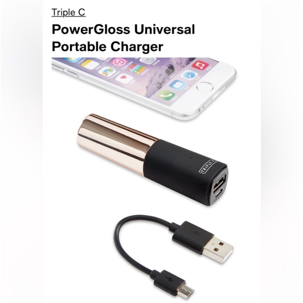NIB Power Gloss Universal Portable Charger